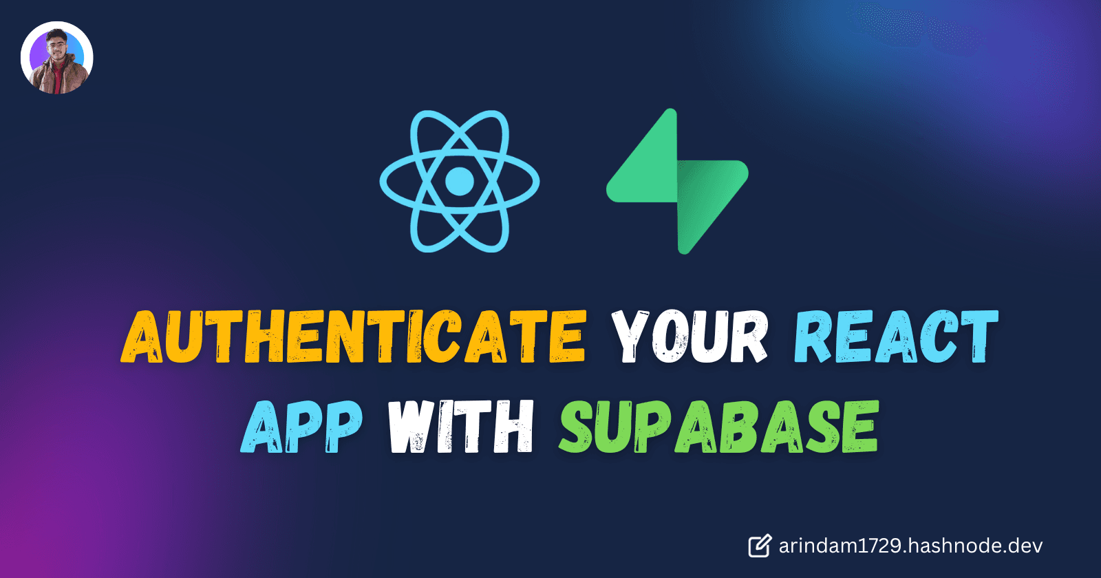 Authenticate your React App with Supabase