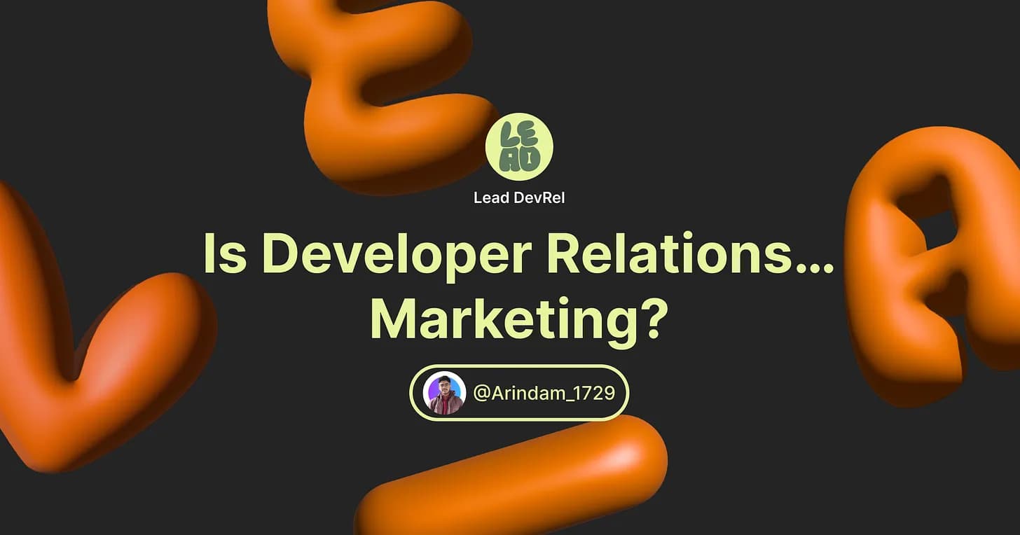 Is Developer Relations…Marketing?