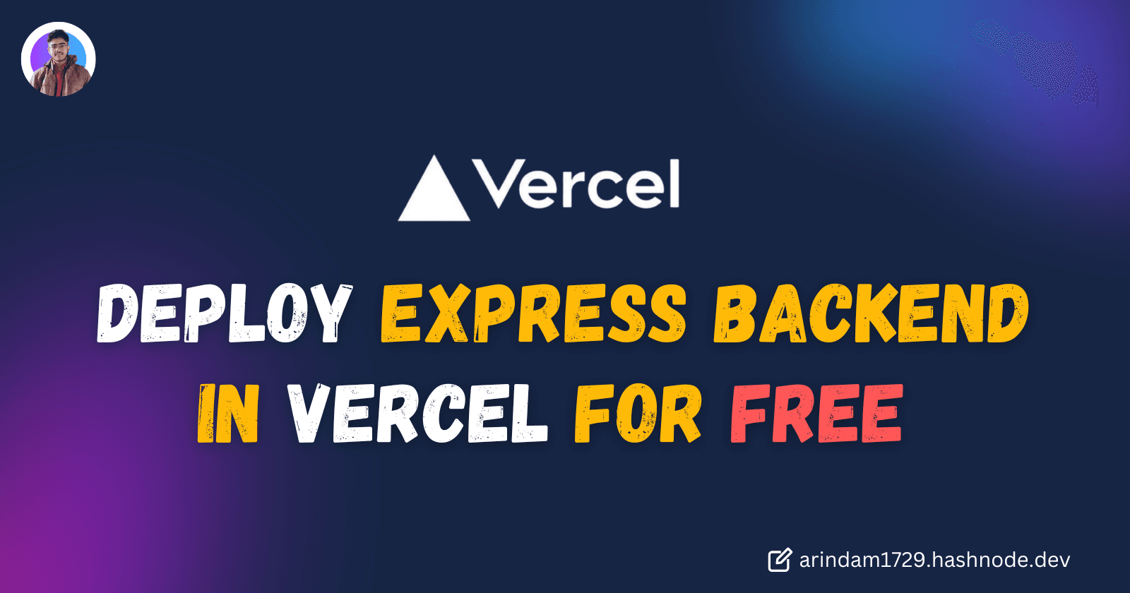 Deploy Your Express Backend in Vercel for Free ๐โก